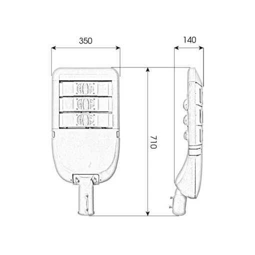 Đèn đường cao áp 150W lắp ráp tại Việt Nam - D02 - Ảnh 10