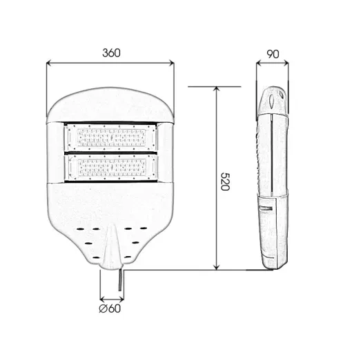 Đèn đường cao áp 100W Chất lượng đỉnh cao - D03 - Ảnh 10