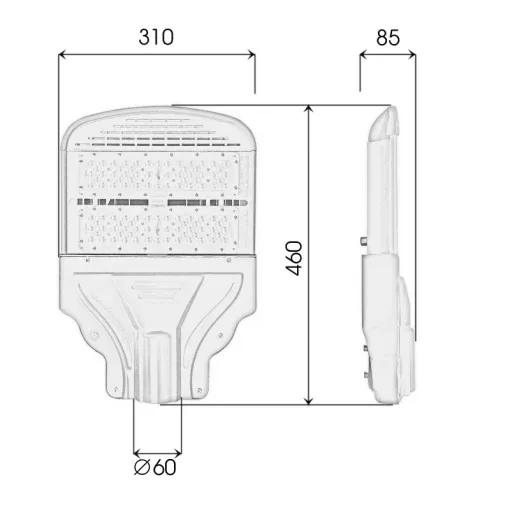 Đèn đường cao áp 100W Hiệu suất phát quang cao - D13 - Ảnh 9