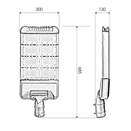 Đèn đường cao áp 200W Hiệu suất phát quang cao - D15 - Ảnh 6