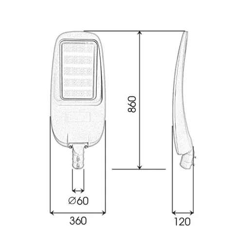 Đèn đường cao áp 200W Bảo hành 3 năm - D20 - Ảnh 8