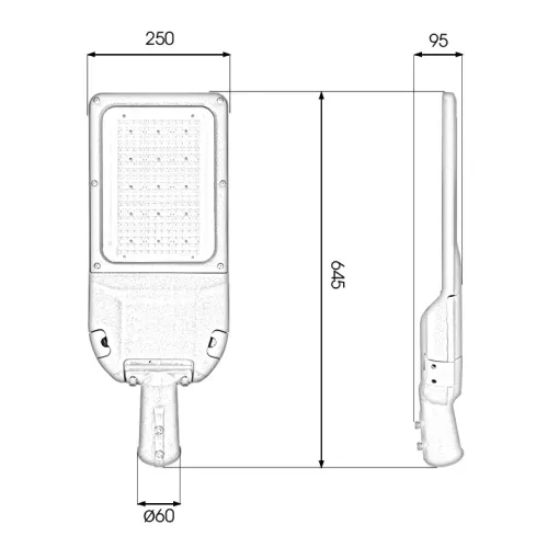 Đèn đường cao áp 150W Hiệu suất phát quang cao - D23 - Ảnh 9