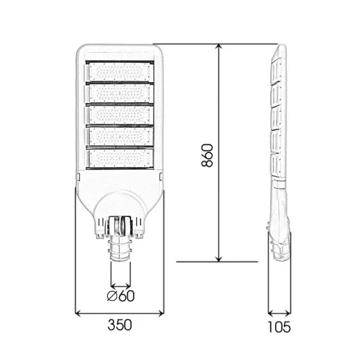 Đèn đường cao tốc 250W HKLED nhá máy sản xuất đèn LED uy tín - D01 - Ảnh 8