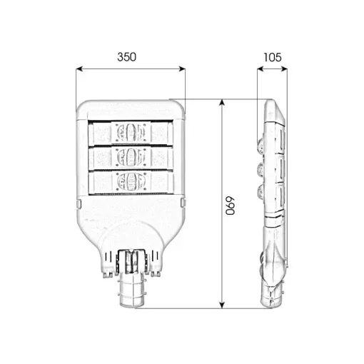 Đèn đường khu đô thị 150W giá tại nhà máy - D01 - Ảnh 10