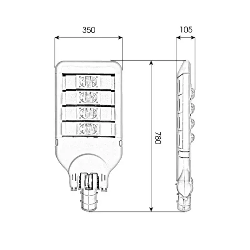 Đèn đường cao tốc 200W Chất lượng đỉnh cao - D01 - Ảnh 10