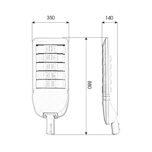 Đèn Đường cao tốc 250W lắp ráp tại Việt Nam - D02 - Ảnh 10