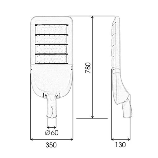 Đèn đường khu đô thị 200W Thương hiệu uy tín tại Việt Nam - D02 - Ảnh 8