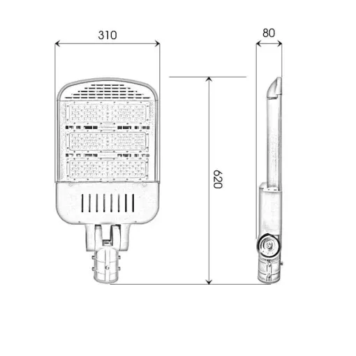 Đèn đường cao tốc 150W lắp ráp tại Việt Nam - D14 - Ảnh 5