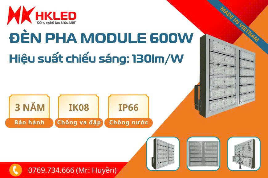 Đèn LED sân bóng đá mini 600w
