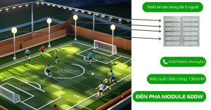 Đèn LED sân bóng chống chói tại Hà Nội