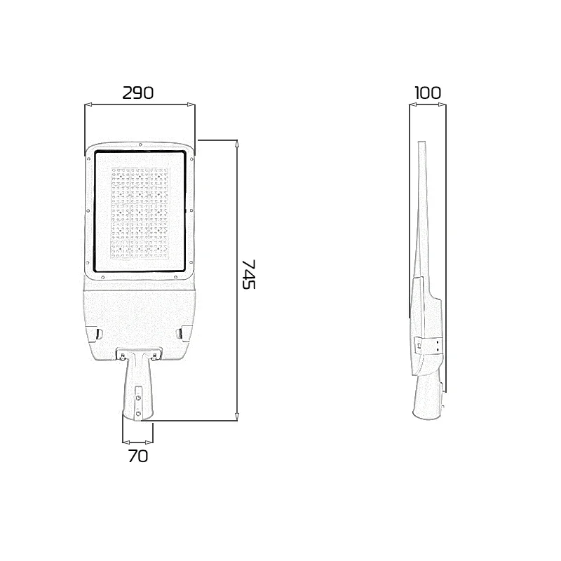 Đèn LED đường phố D26 Module SMD - Công suất 200W - Ảnh 10