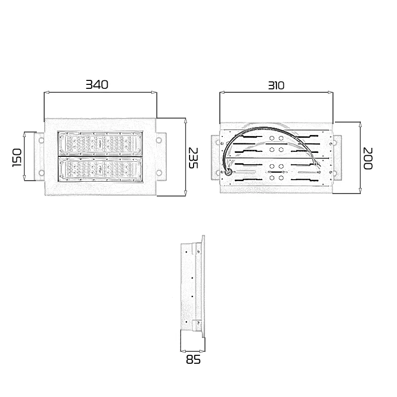 Đèn phòng nổ cây xăng Module SMD - Công suất 100W - Ảnh 9